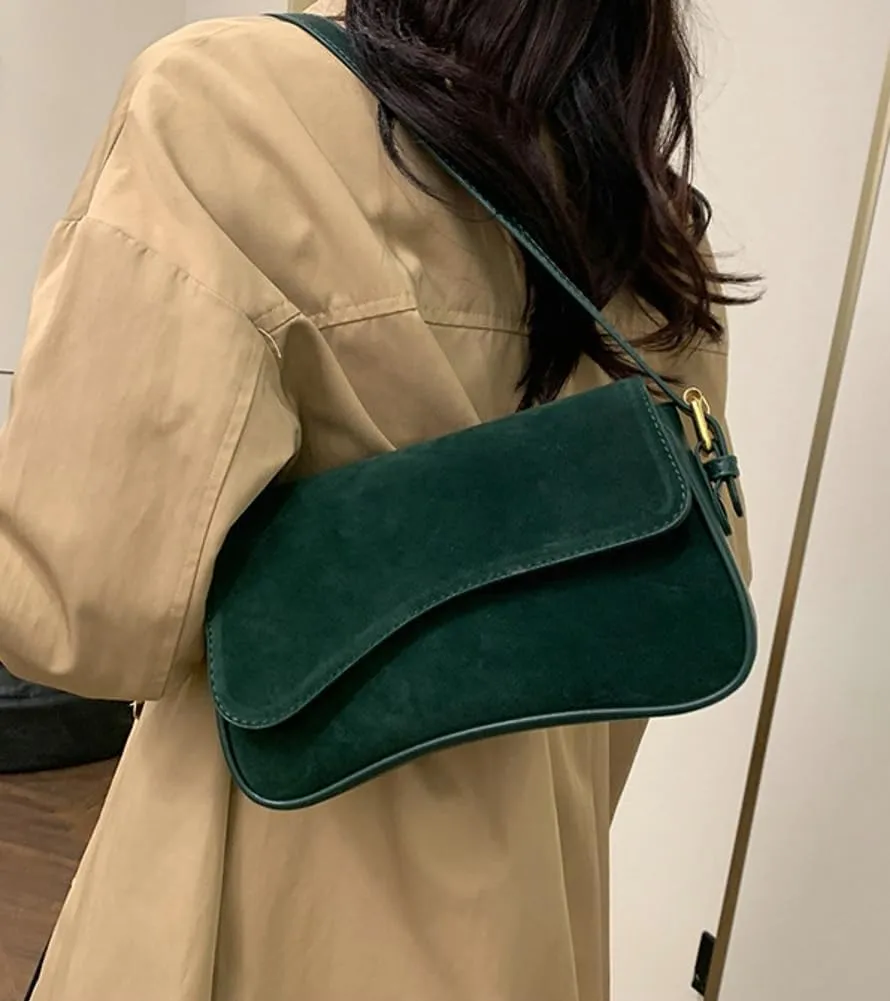 Small Shoulder Crossbody Bags for Women Vintage Vegan Leather Purses Handbag Ladies Clutch Satchels
