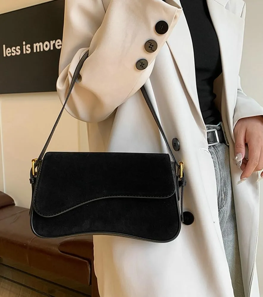 Small Shoulder Crossbody Bags for Women Vintage Vegan Leather Purses Handbag Ladies Clutch Satchels