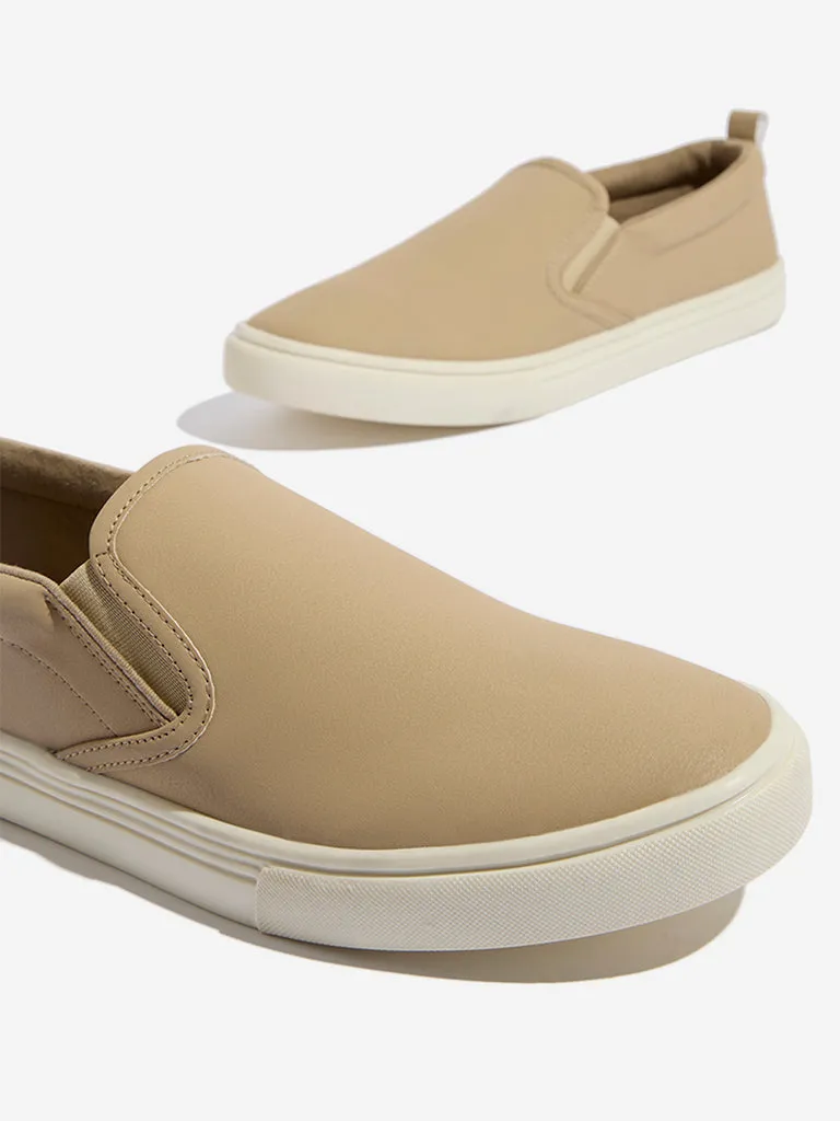 SOLEPLAY Beige Slip-On Shoes