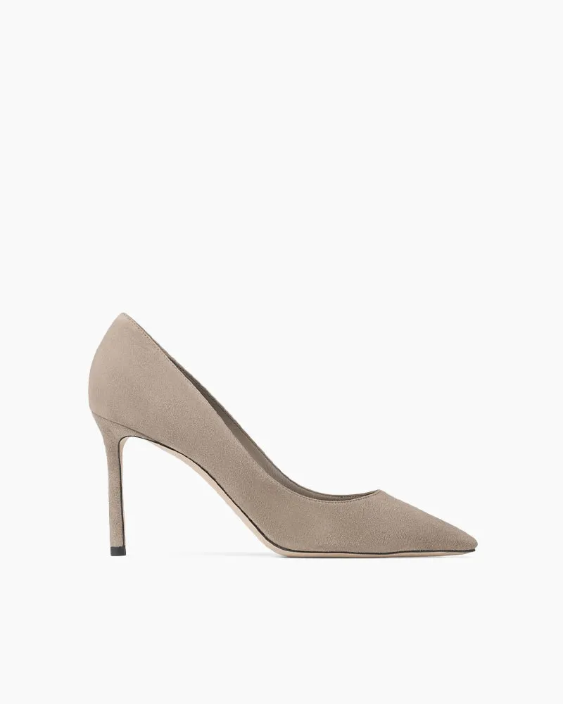 Sophisticated Suede Pointed Slim High Heel Pumps