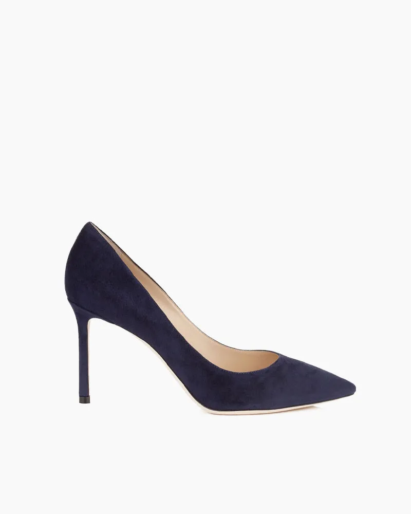 Sophisticated Suede Pointed Slim High Heel Pumps