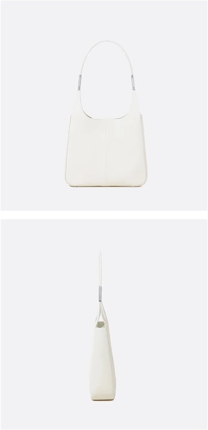 Spring Women's Leather Shoulder Bag Handbag Hobo Underarm Armpit Bag Versatile Stylish Chic Elegant Luxury Vintage