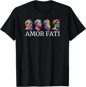 Stoic Icons Amor Fati Modern Stoicism Greek Philosophers T-Shirt