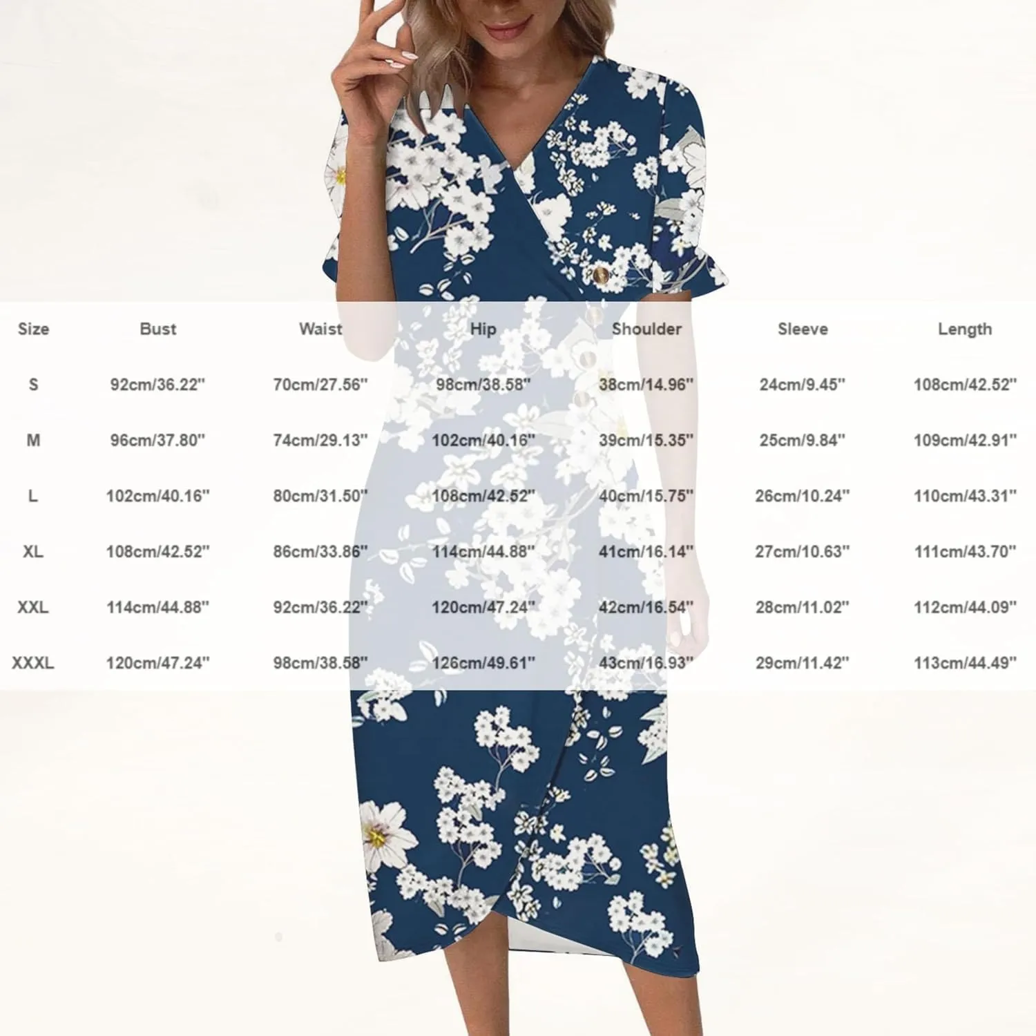 Summer Dresses for Women 2025 Boho Floral V Neck Dress Short Sleeve Irregular Hem Midi Dress