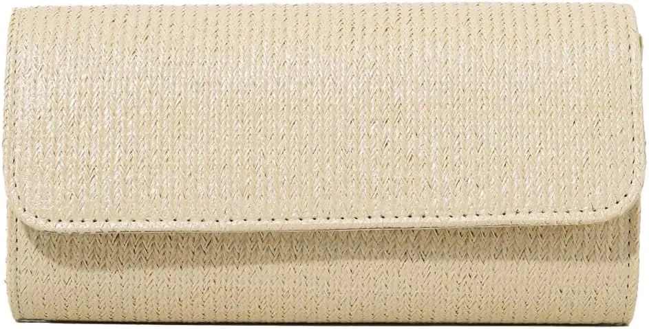 Summer Straw Clutch Bag Beach Bags For Women Rattan Evening Purse Straw Crossbody Woven Purse Shoulder Handbag 2025