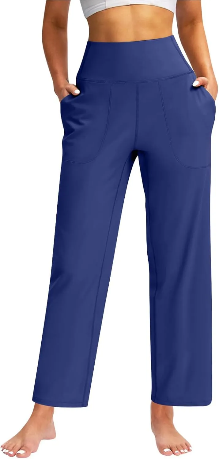 Sweatpants Women, High Waisted Casual Trousers Sweatpants Trendy Pants with Pockets Workout