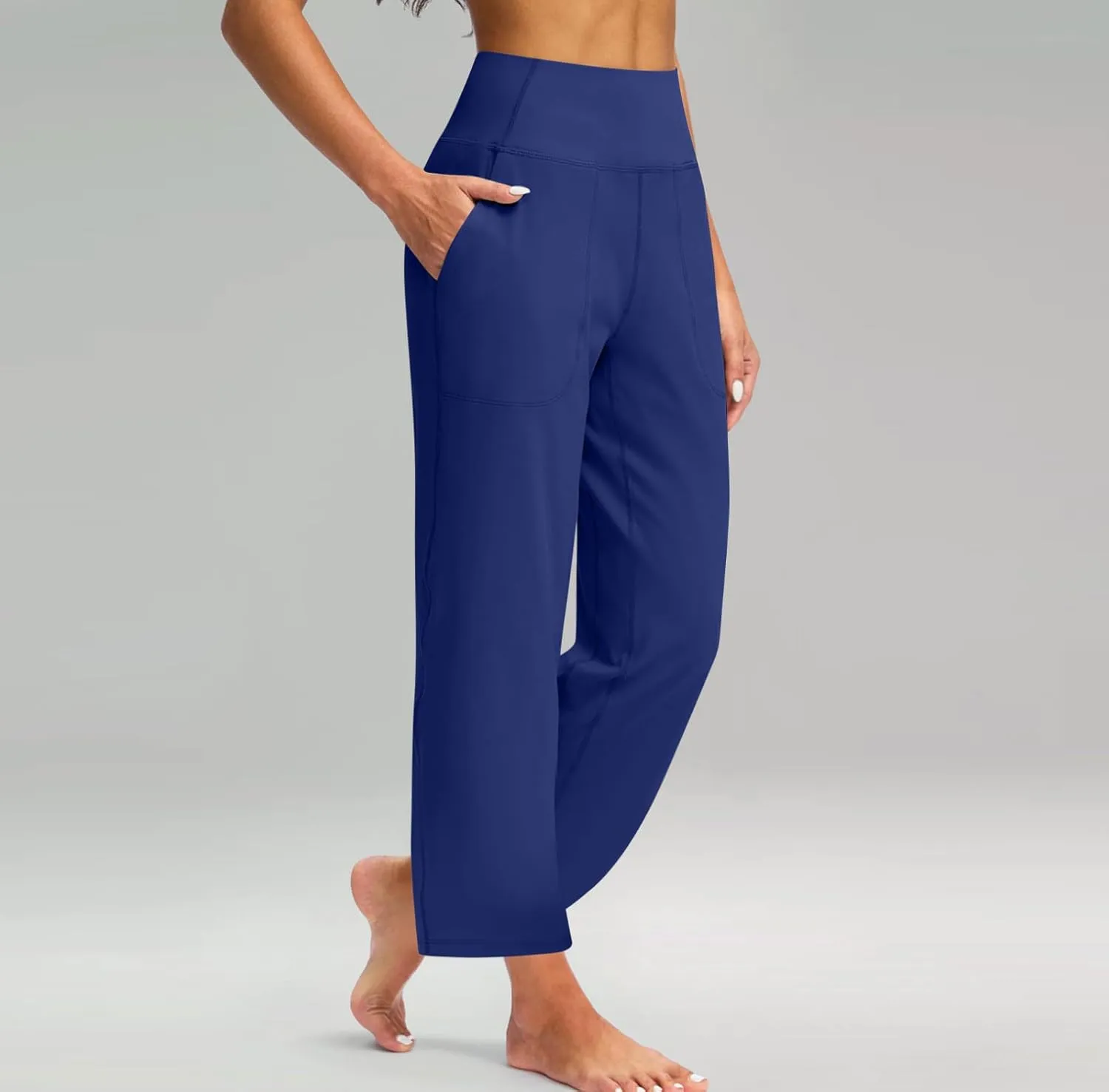 Sweatpants Women, High Waisted Casual Trousers Sweatpants Trendy Pants with Pockets Workout