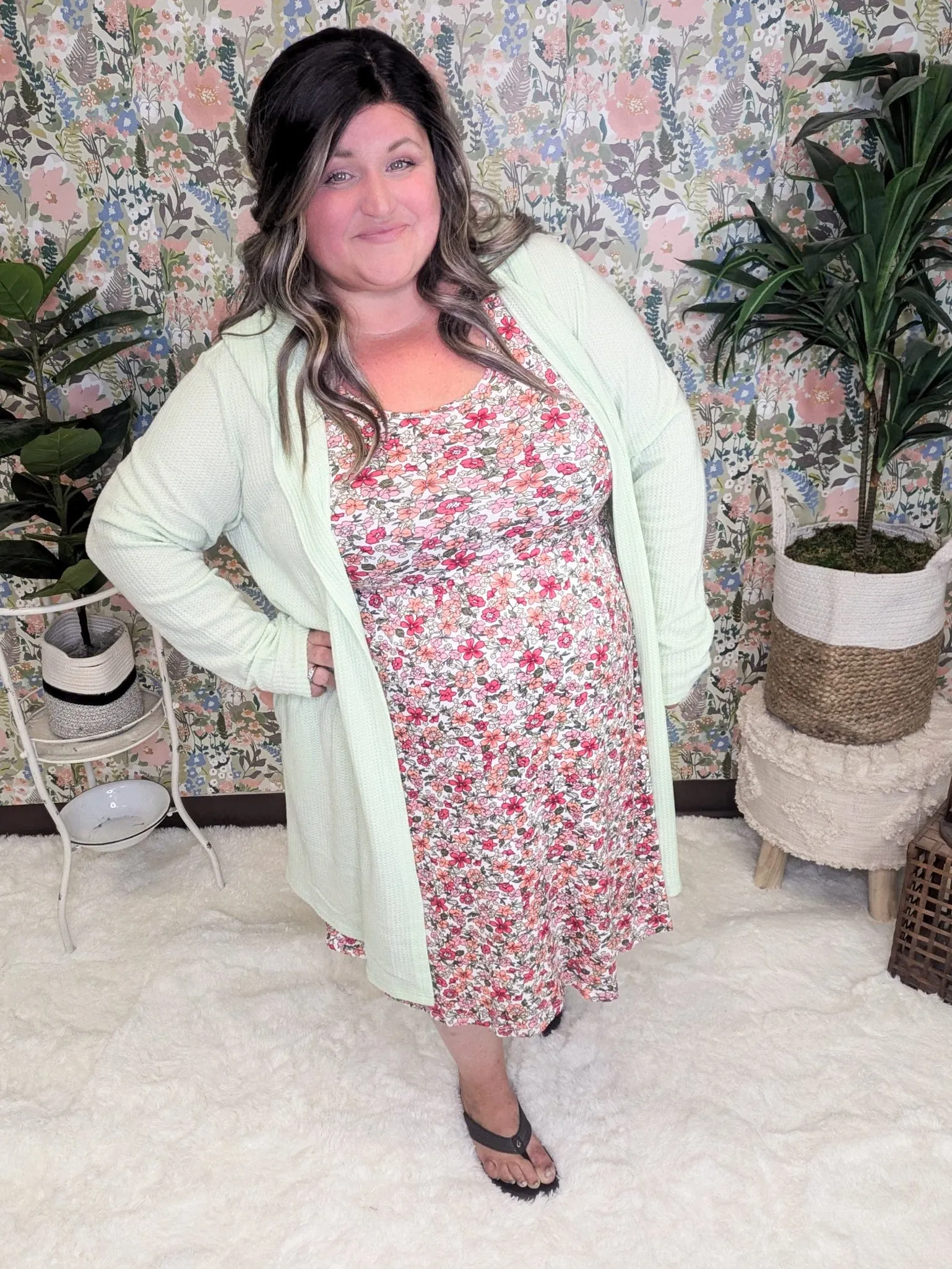 Tara Scoopneck Tank Dress in Perfect Florals