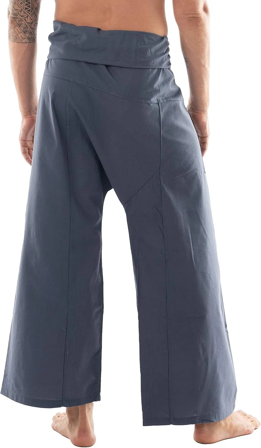 Thai Fisherman Pants - Lightweight Cotton Lounge Pants for Men, Perfect for Yoga, Hippie, or Pirate Style