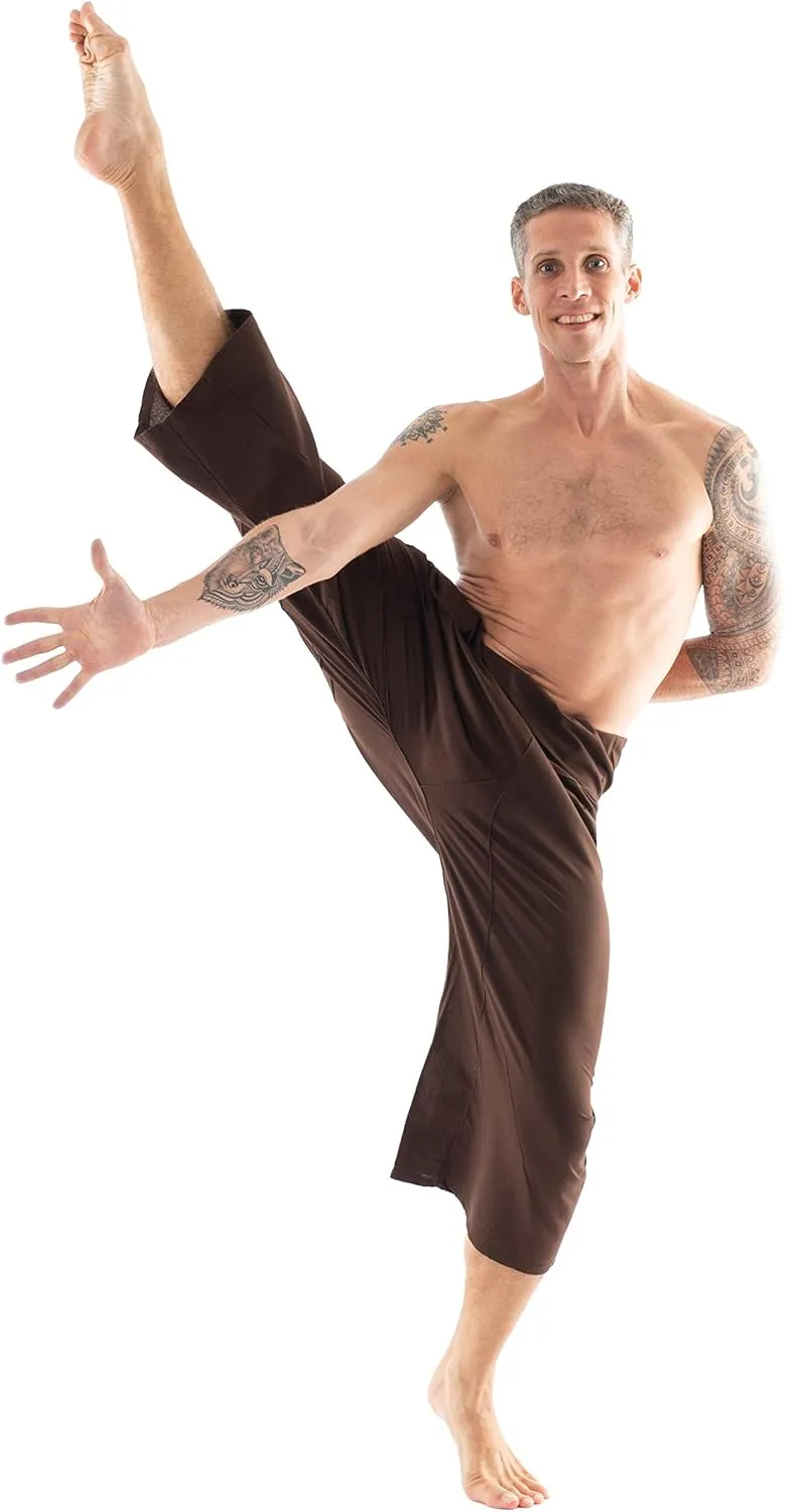 Thai Fisherman Pants - Lightweight Cotton Lounge Pants for Men, Perfect for Yoga, Hippie, or Pirate Style