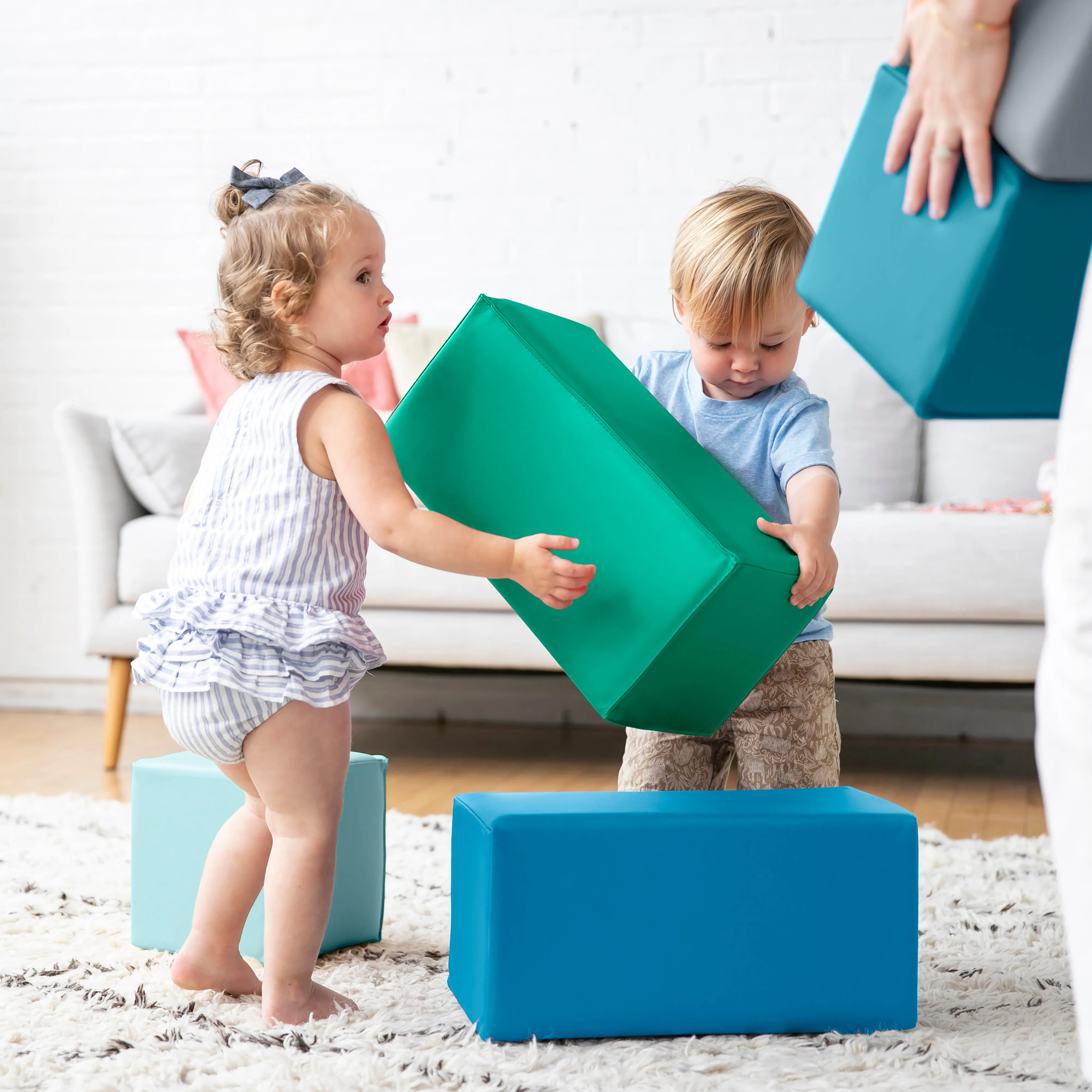 Toddler Foam Building Blocks, Foam Playset, 7-Piece