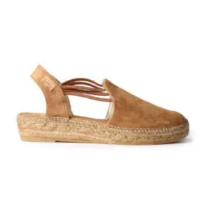 Toni Pons Nuria Ladies  Spanish Tan Suede Pull On Sandals