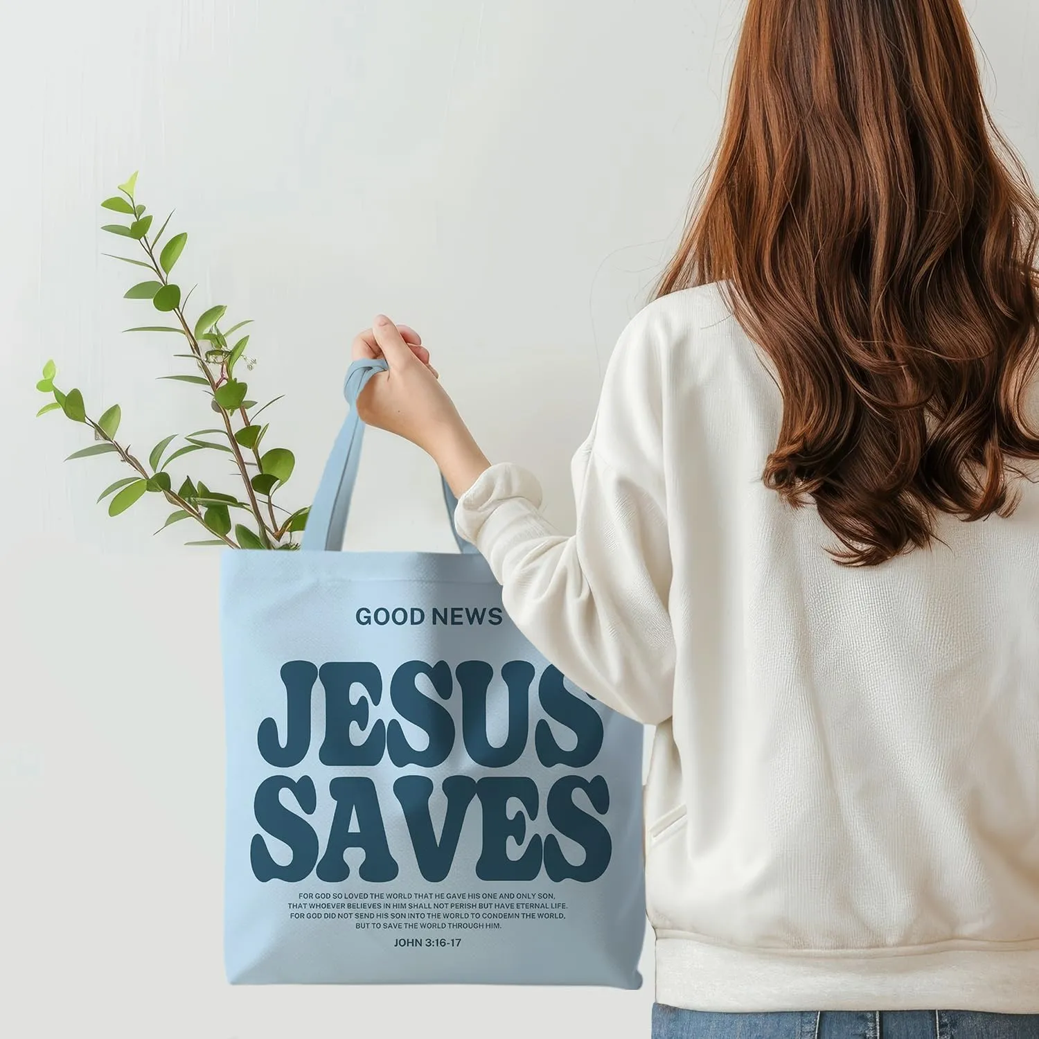 Tote Bag - Christian Gifts for Women, Canvas Bags with Bible Verse Designs