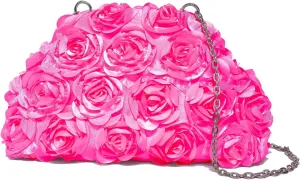 Trendy 3D Floral Clutch Purses for Women Wedding Flower Evening Handbag Party Prom Handbags Crossbody Bag 2025