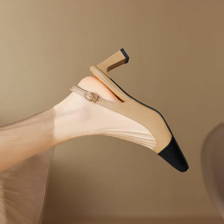 USS Shoes Romina Women's Square Heel Pumps
