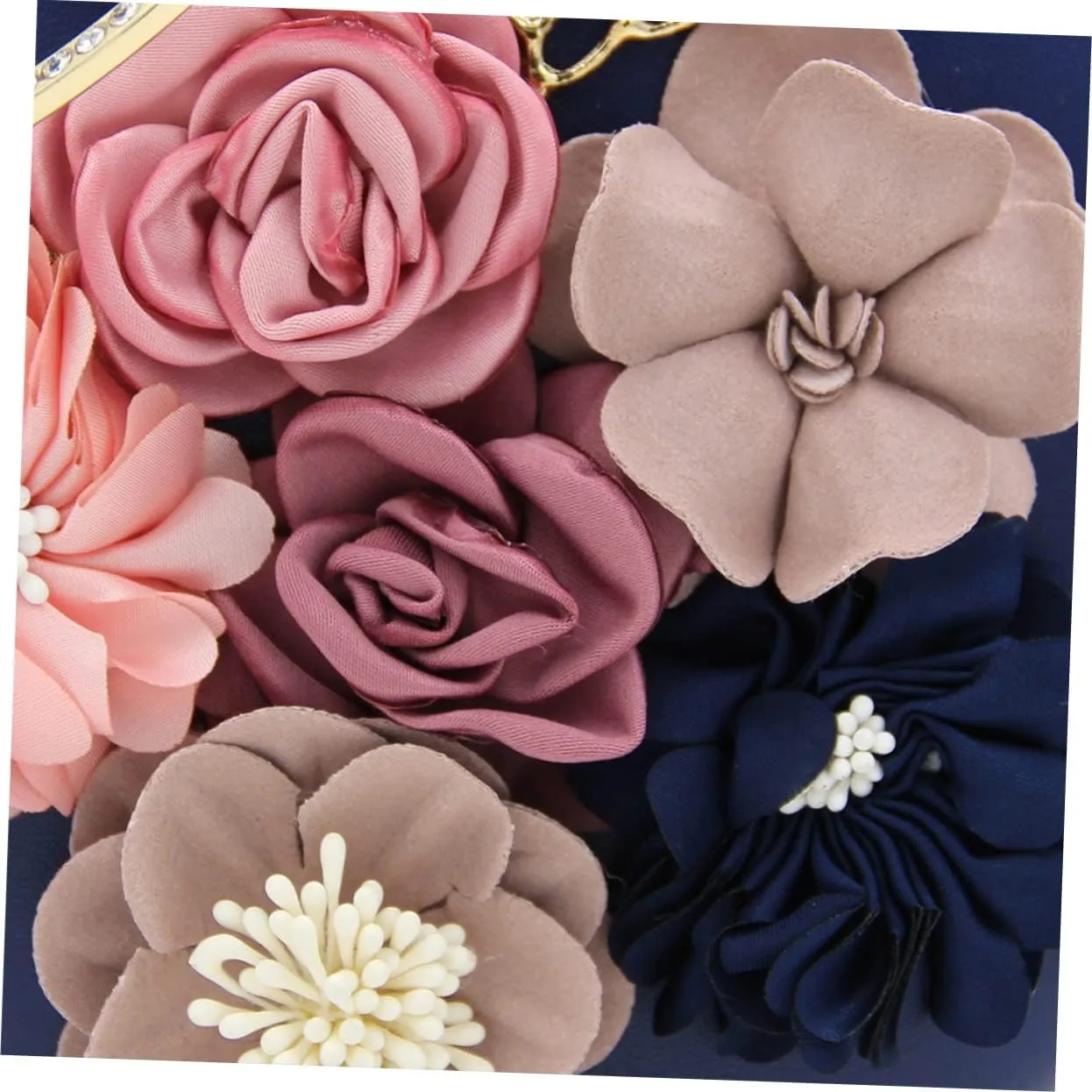VALICLUD Hand Purse for Women Clutch Purse Round Clutch Bag Evening Bag Handbag Miss Navy Clutch Purses for Women