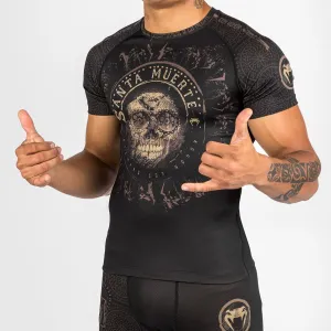 Venum Santa Muerte Dark Side Short Sleeve Rash Guard Black/Brown