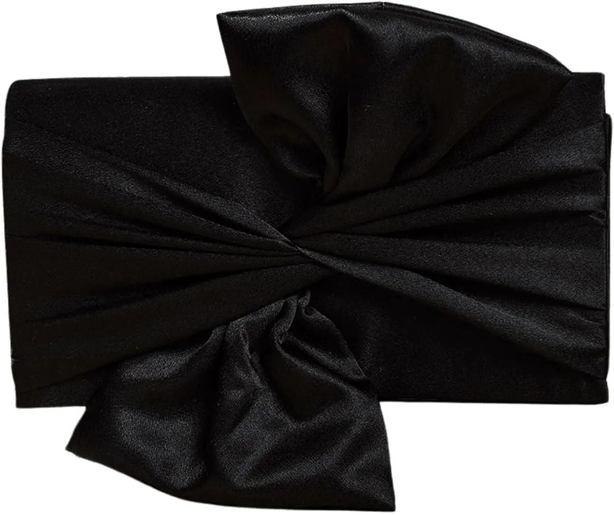Verdusa Women's Twist Satin Clutch Evening Handbags Crossbody Bag Party Purses