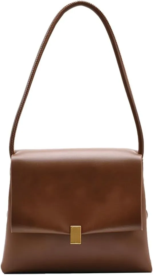 Vintage Shoulder Crossbody Bags for Women Small Tote Purse Trendy Square Bag Soft PU Leather Handbags Satchel