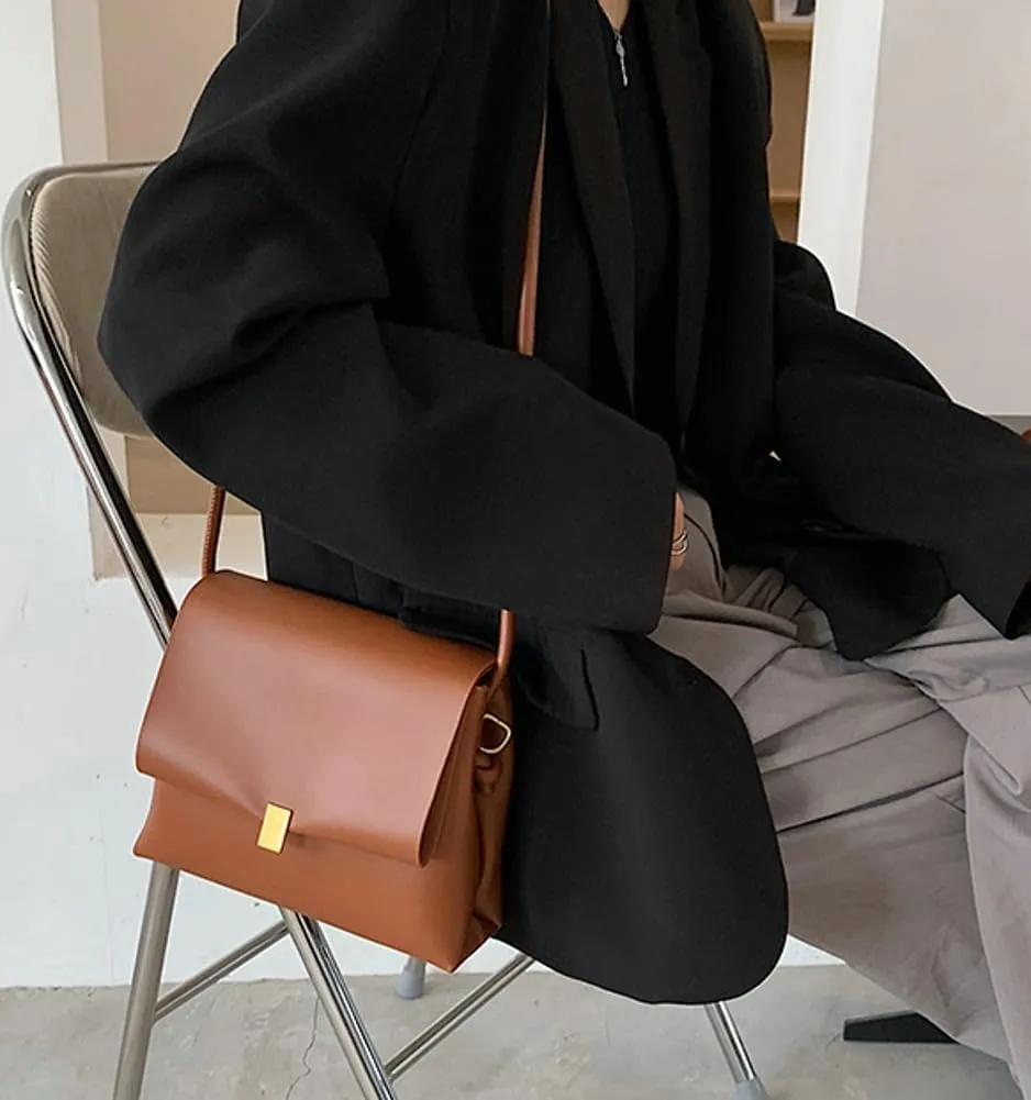 Vintage Shoulder Crossbody Bags for Women Small Tote Purse Trendy Square Bag Soft PU Leather Handbags Satchel