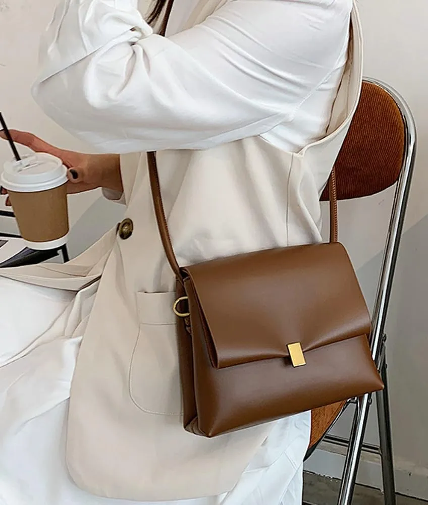 Vintage Shoulder Crossbody Bags for Women Small Tote Purse Trendy Square Bag Soft PU Leather Handbags Satchel