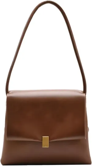 Vintage Shoulder Crossbody Bags for Women Small Tote Purse Trendy Square Bag Soft PU Leather Handbags Satchel