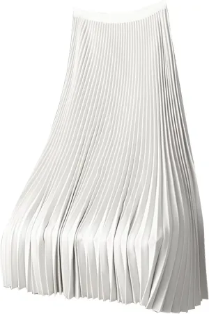 Women Pleated Long Skirt Satin Elastic High Waist Underdress Casual and Versatile Skirt Plus Size