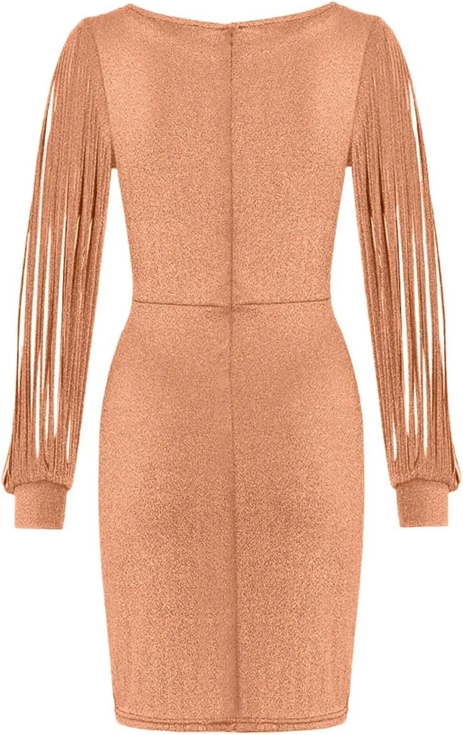 Women Sequin Bodycon Midi Dress Elegant Long Sleeve Cutout Party Evening Gown Formal Dresses