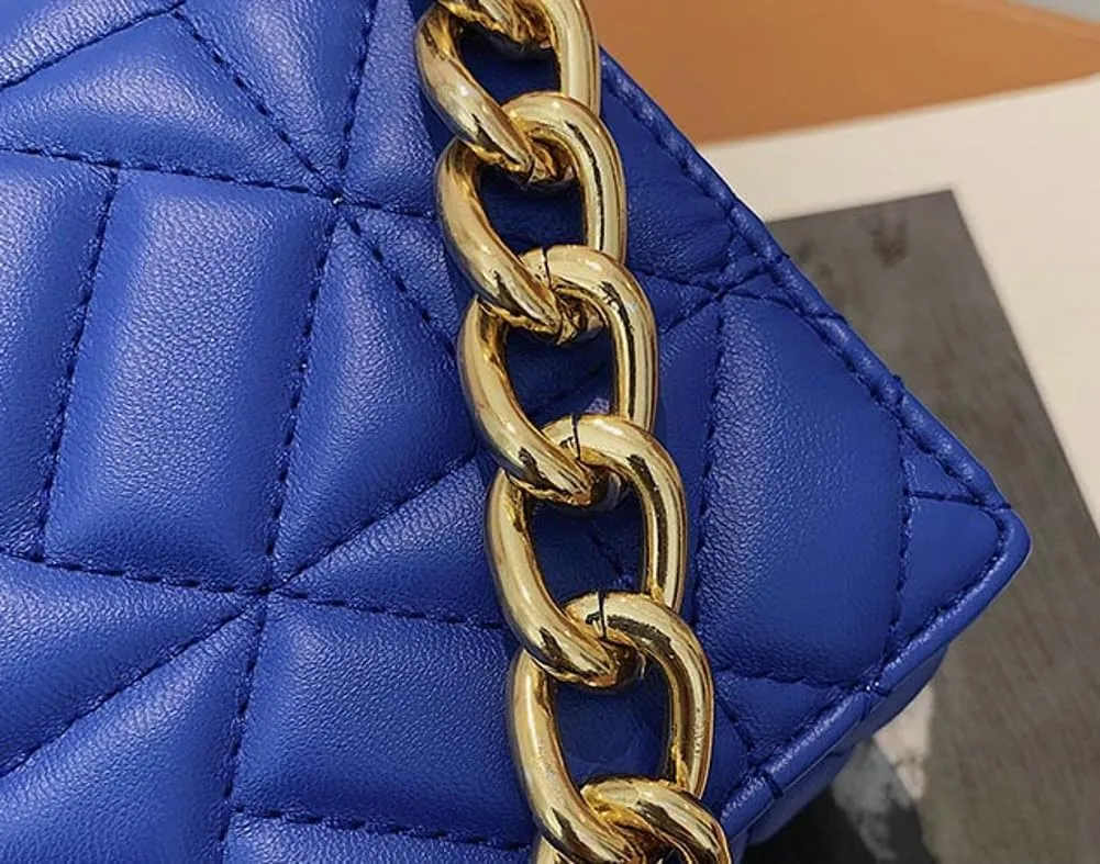 Women Small Quilted Crossbody Bags Stylish Designer Evening Bag Clutch Purses and Handbags with Chain Shoulder Strap