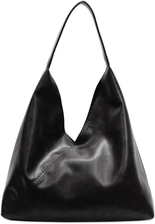 Women Vintage Shoulder Bag Tote Bag Hobo Bag Slouchy Satchel Purse Work Bag Large Capacity Commuter Bag Underarm Bag