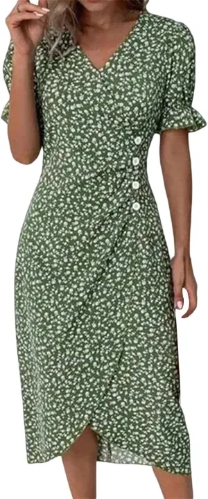 Womens 2025 Summer Dresses Floral Eyelet White Petite Sundresses Spring Midi Floral Maxi Church Work Vacation Dresses