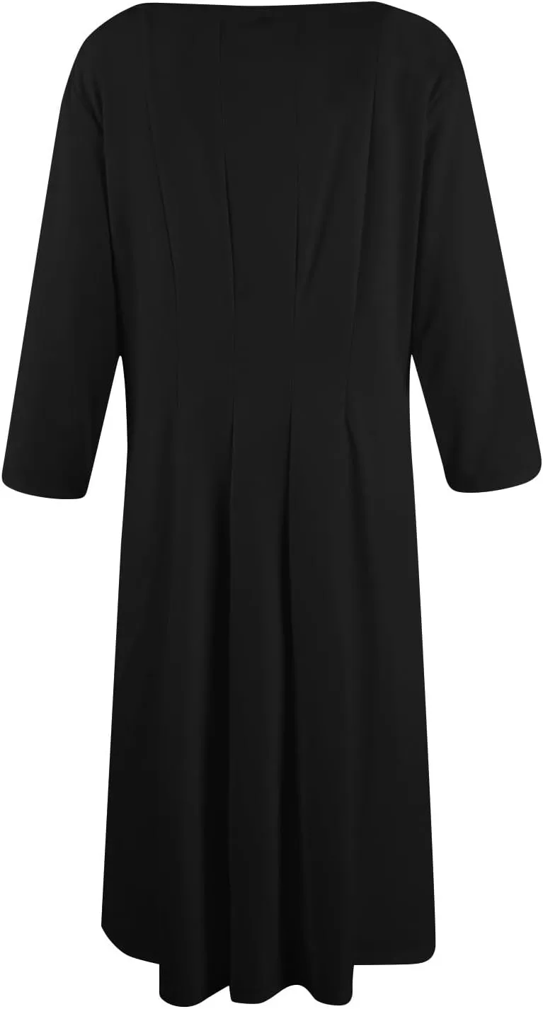 Womens Fall Fashion 2024 Elegant Dresses for Women Pleated Midi A Line Dress Semi Formal