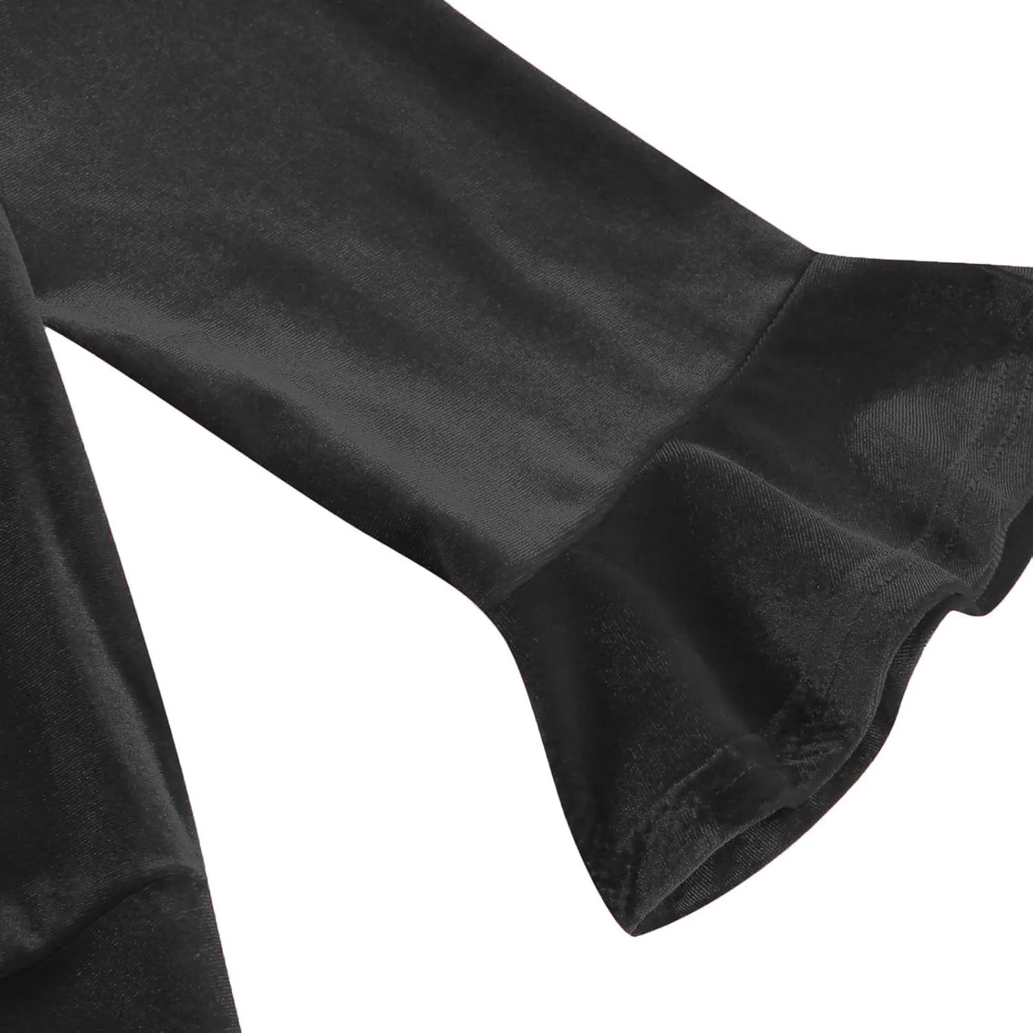 Women's Formal Velvet Ruffle Pleated Tie Neck Wrap Evening Cocktail Party Dress Dressy Short Sleeve Flowy Midi Dress