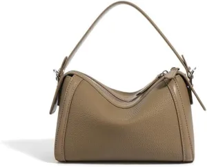 Women's Genuine Leather Pillow Bag Shoulder Crossbody Underarm Bag Handbag Versatile Chic Stylish Hobo Vintage Pendant
