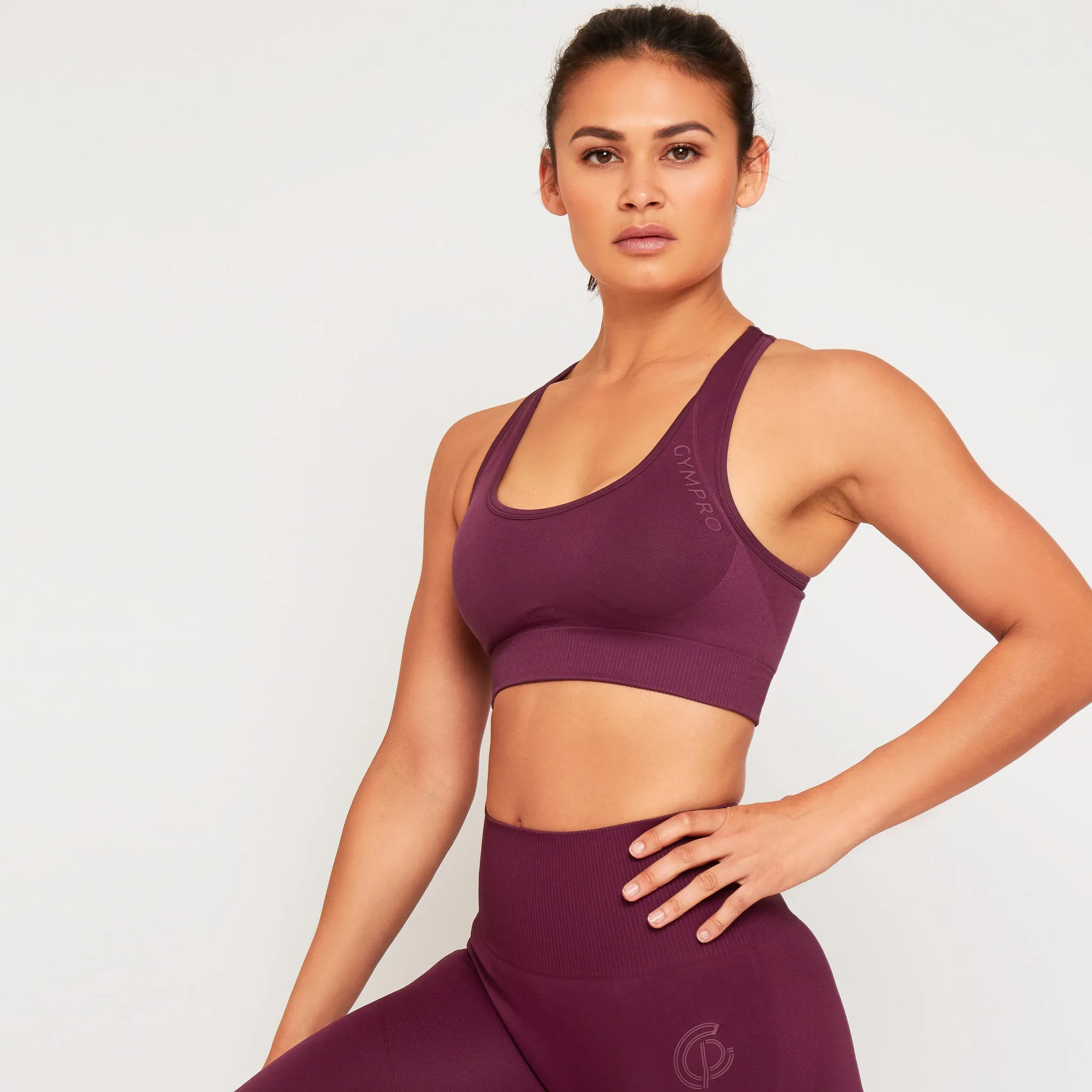 Womens - Lili Seamless Sports Bra - Plum