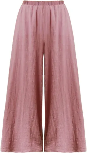 Women's Linen Summer Solid Pants Low Waist Straight Loose Fit Trousers Trendy