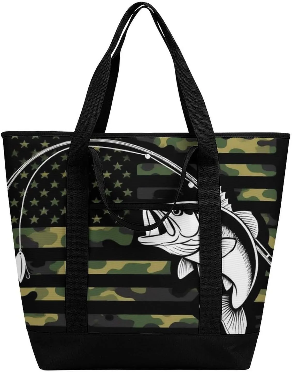 Women's Spacious Thermal Shoulder Bag Stylish Insulated Shopping Tote
