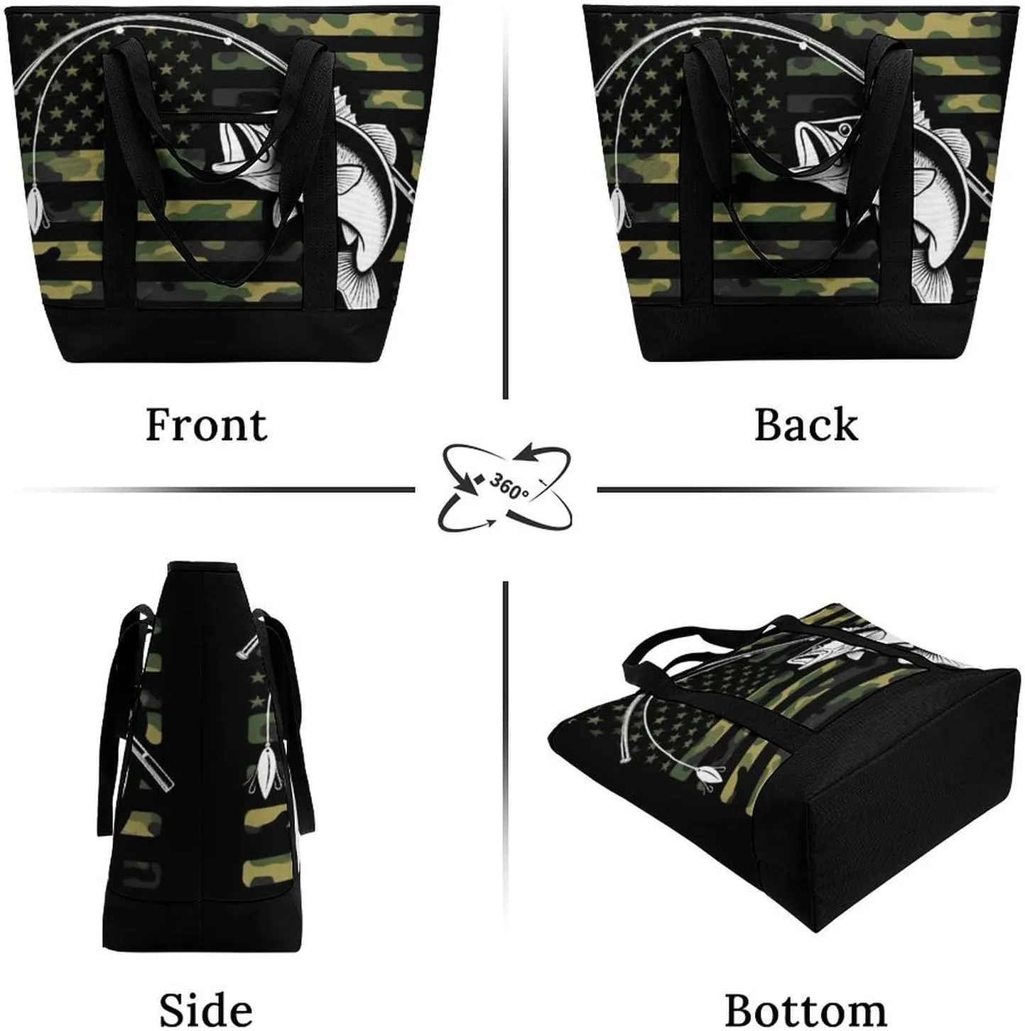 Women's Spacious Thermal Shoulder Bag Stylish Insulated Shopping Tote