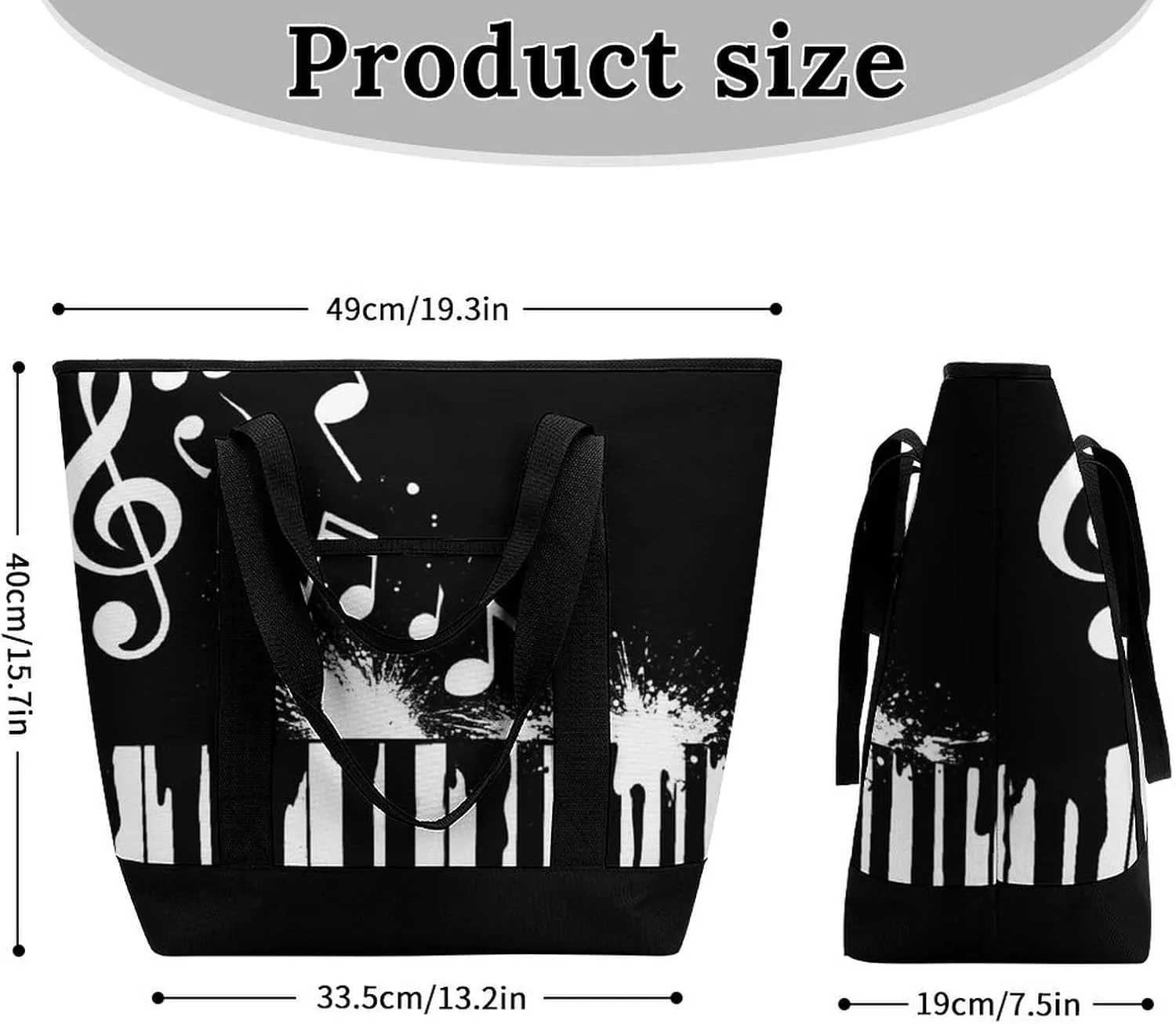 Women's Spacious Thermal Shoulder Bag Stylish Insulated Shopping Tote