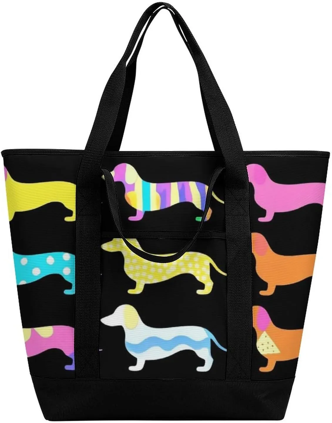Women's Spacious Thermal Shoulder Bag Stylish Insulated Shopping Tote