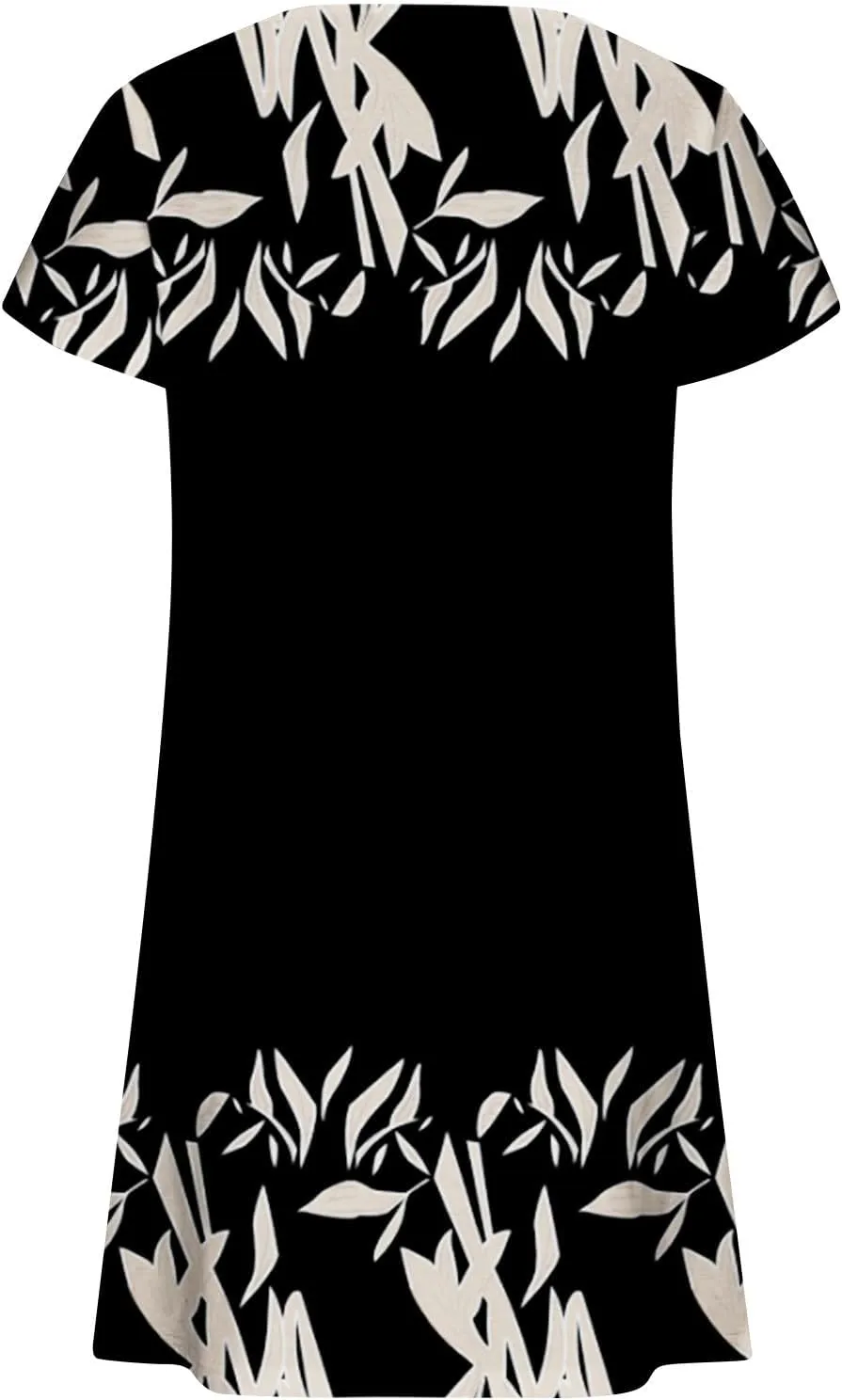 Women's Summer Beach Floral Tshirt Dress Casual Loose a-Line Mini Dresses Short Sleeve Vacation Resort Sundresses