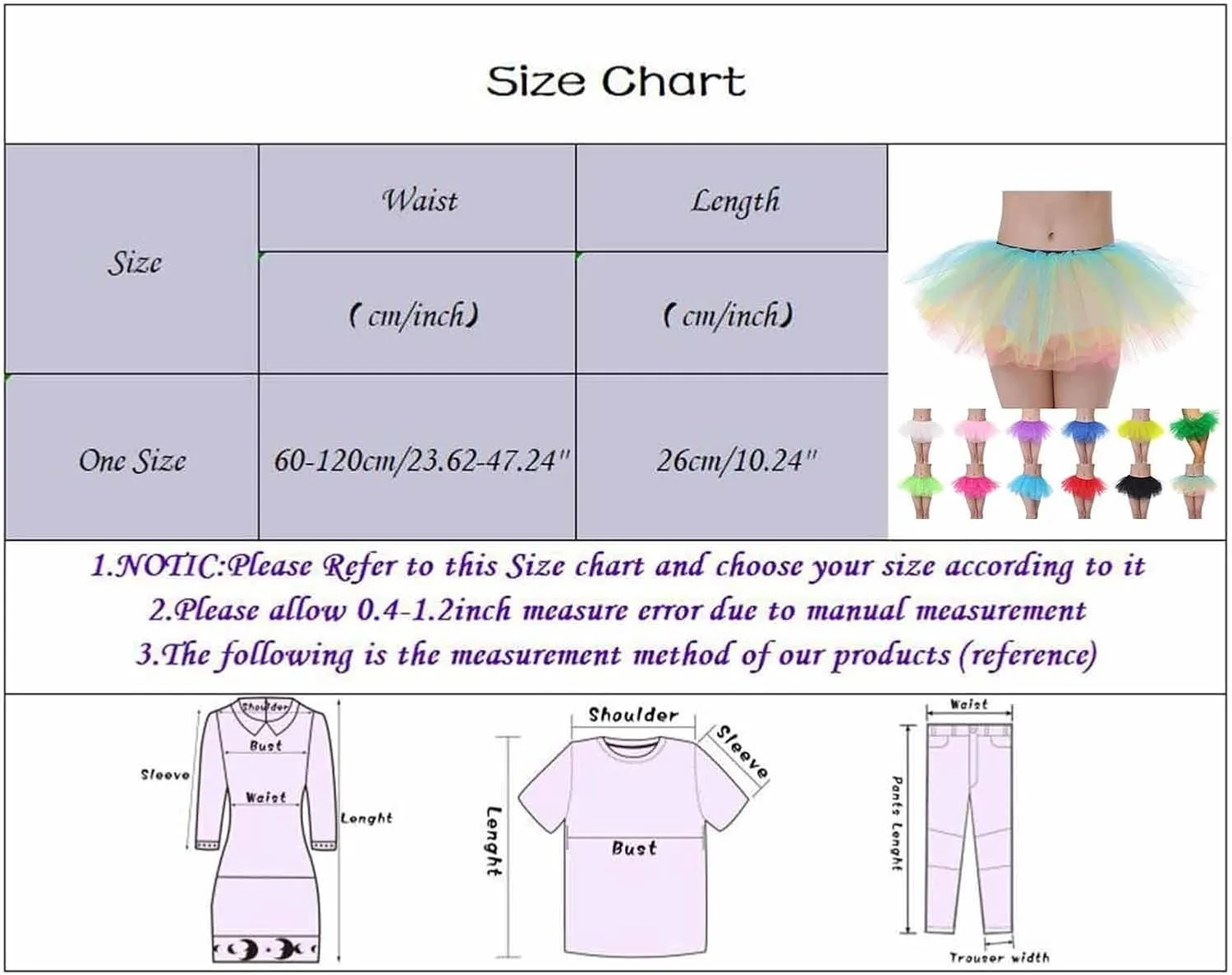 Women's Tulle Tutu Fancy Tutu Skirt 80's Costume Skirt Party Elastic Waist Chiffon Princess Soft Ballet Dance Tutus for Adult