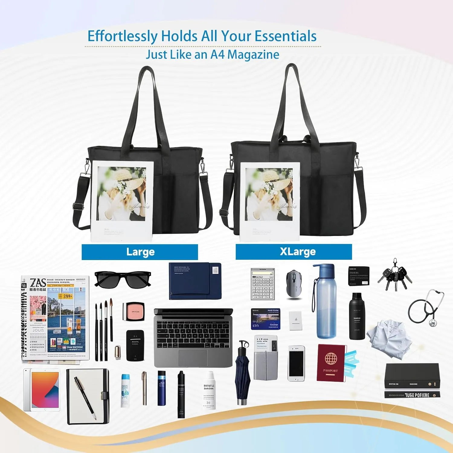Work Tote Bags for Women with Laptop Compartment Ideal for Teacher, Nurse, Professionals Versatile as Diaper Bag Laptop Tote