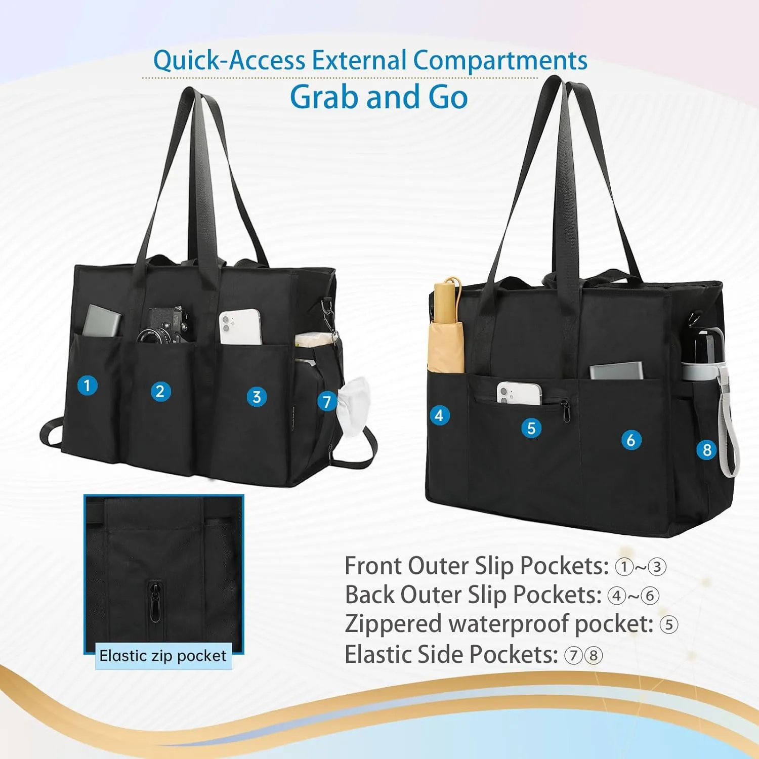 Work Tote Bags for Women with Laptop Compartment Ideal for Teacher, Nurse, Professionals Versatile as Diaper Bag Laptop Tote