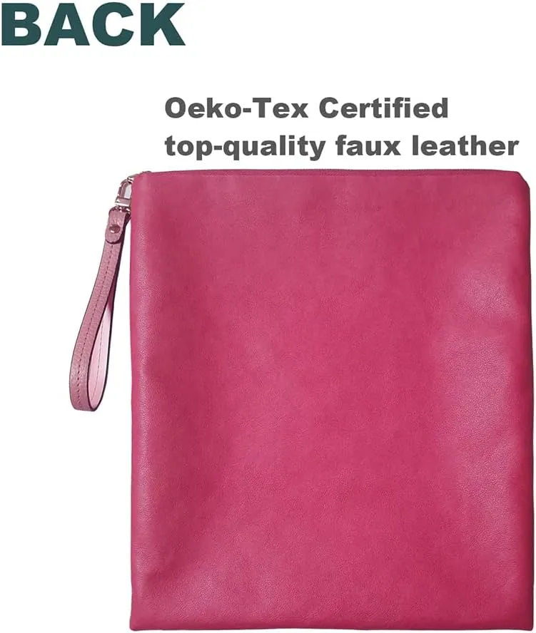 Wristlet Clutch Bag Two-Sided Fold Over Clutch For Women Tie-Dye Pattern Casual Clutch, Oeko-Tex Certified Vegan Leather