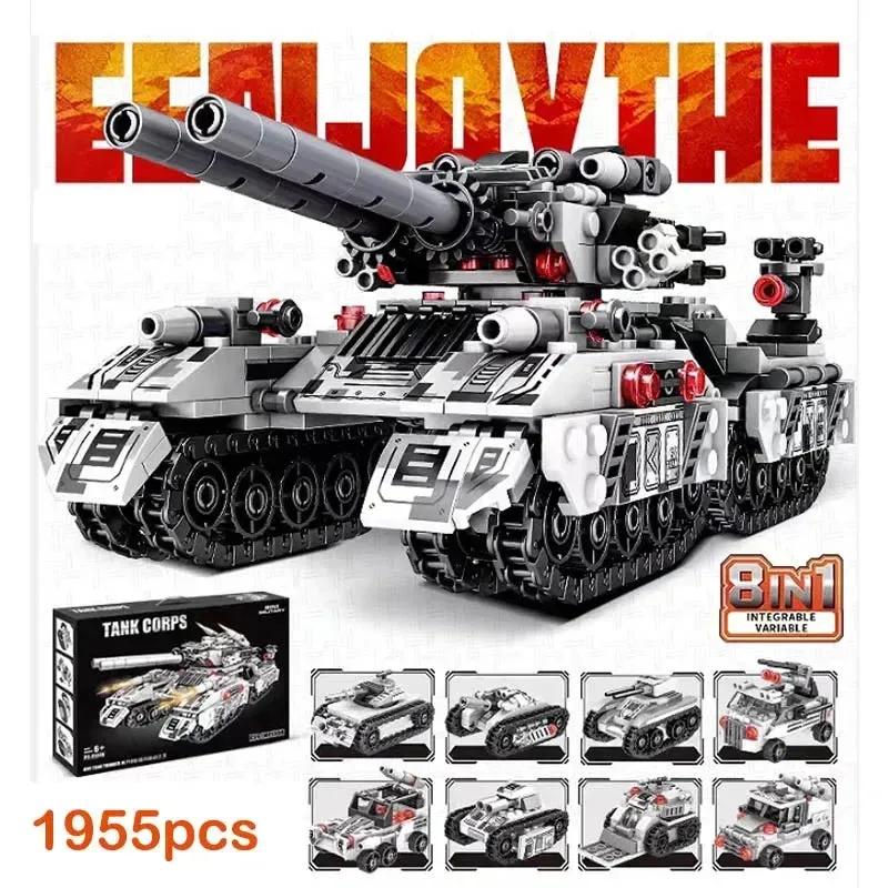 WW2 Military Vehicle Model Building Blocks