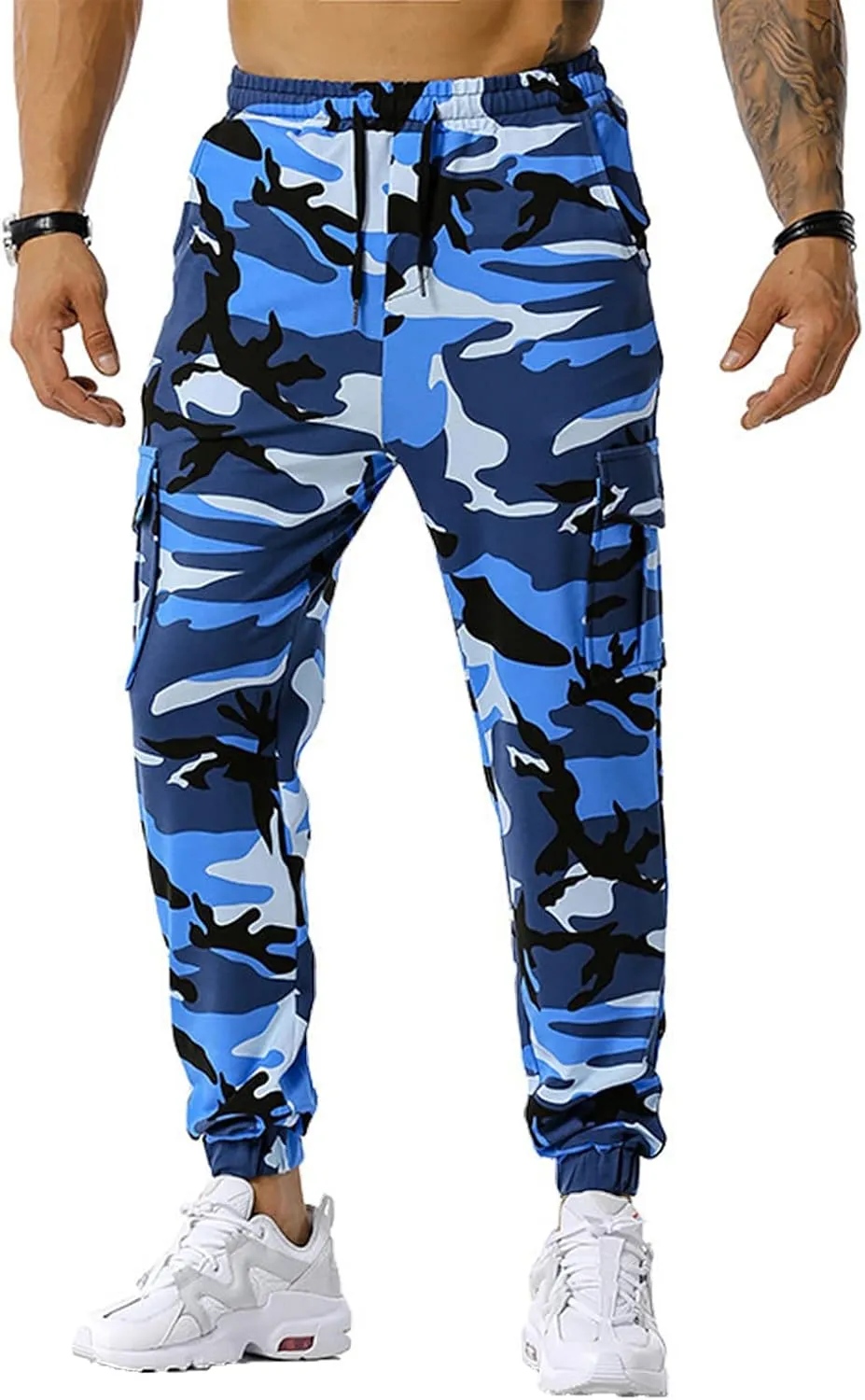Ymosrh Mens Pants Relaxed Fit Solid Color Ripped Holes Frayed Gradient Washed Trousers Men's Chino Pants Regular